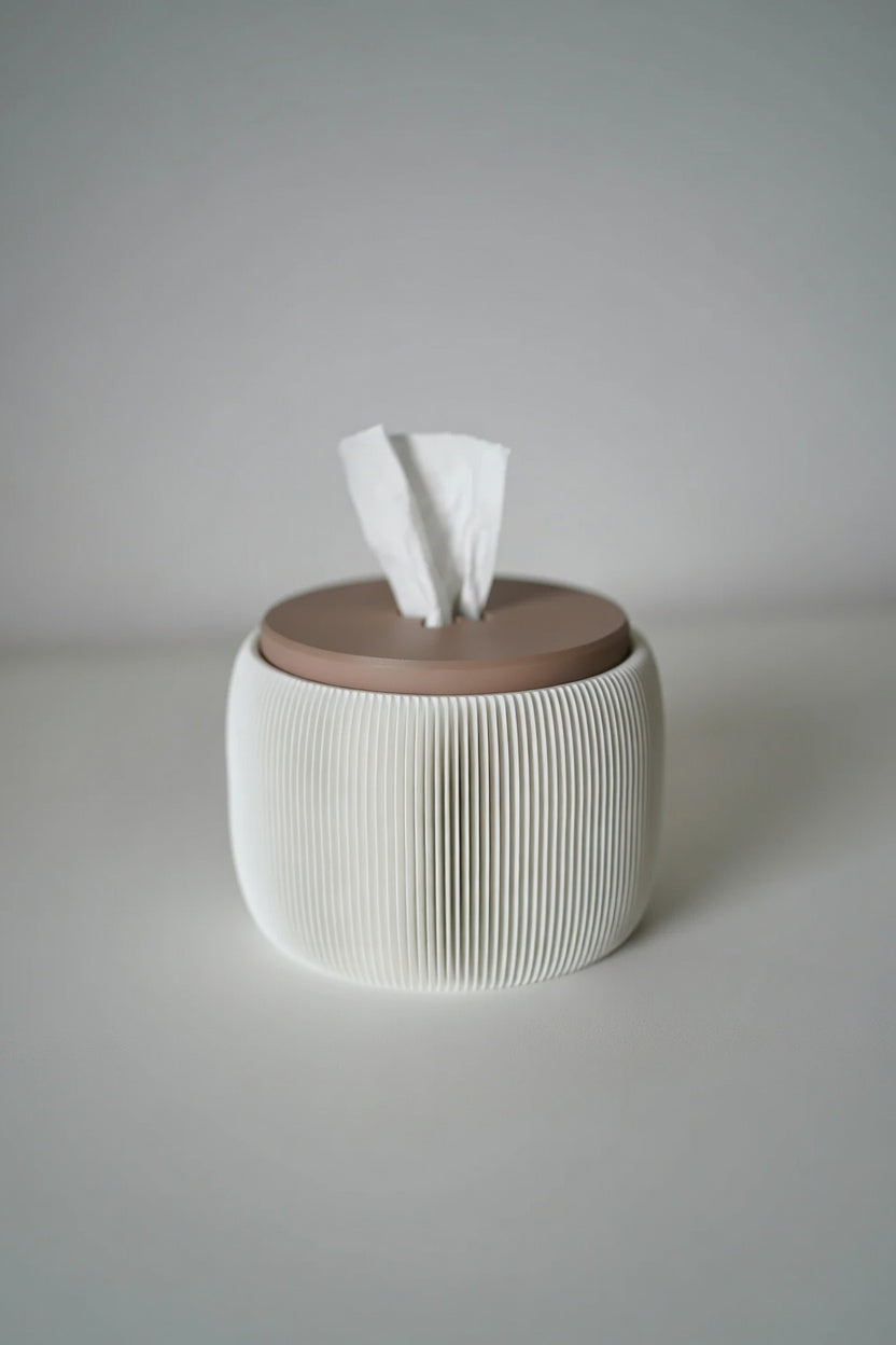 Toilet Paper Dispenser Toilet Paper Holder – Modern Round Pod - Plant Pot - Storage Container | Bathroom Decor