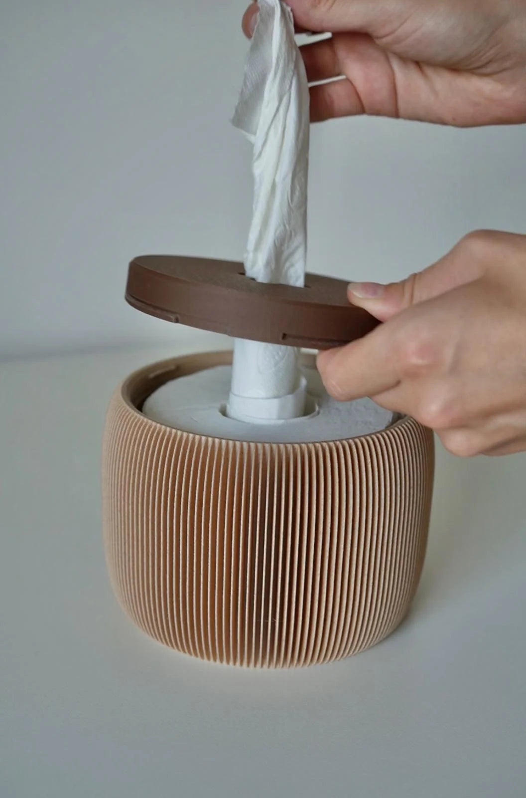 Toilet Paper Dispenser Toilet Paper Holder – Modern Round Pod - Plant Pot - Storage Container | Bathroom Decor
