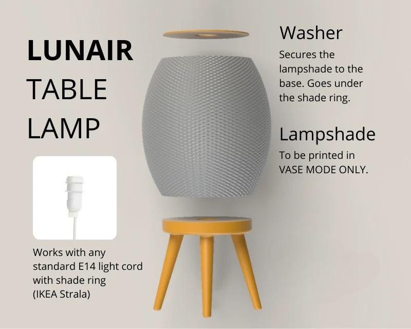 LUNAIR – Modern Table Lamp With Legs | Elevated Ambient Light for Desk, Nightstand & Living Room