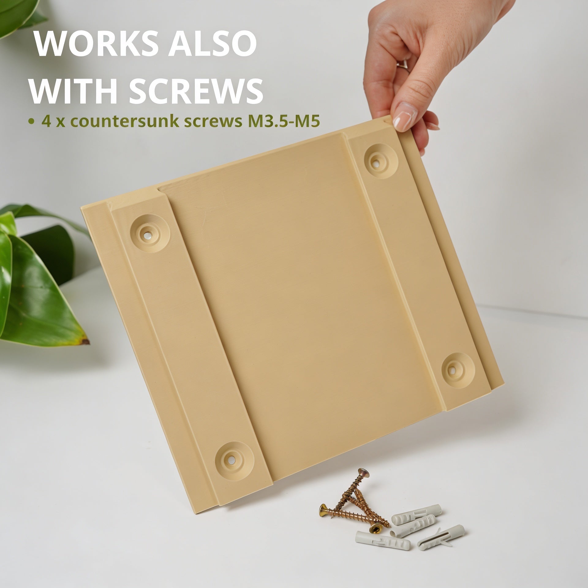 PIANIS Minimalist Wall Key Holder – 3D Printed Wall-Mounted Key Rack, Modern Entryway Organizer for Keys & Small Accessories