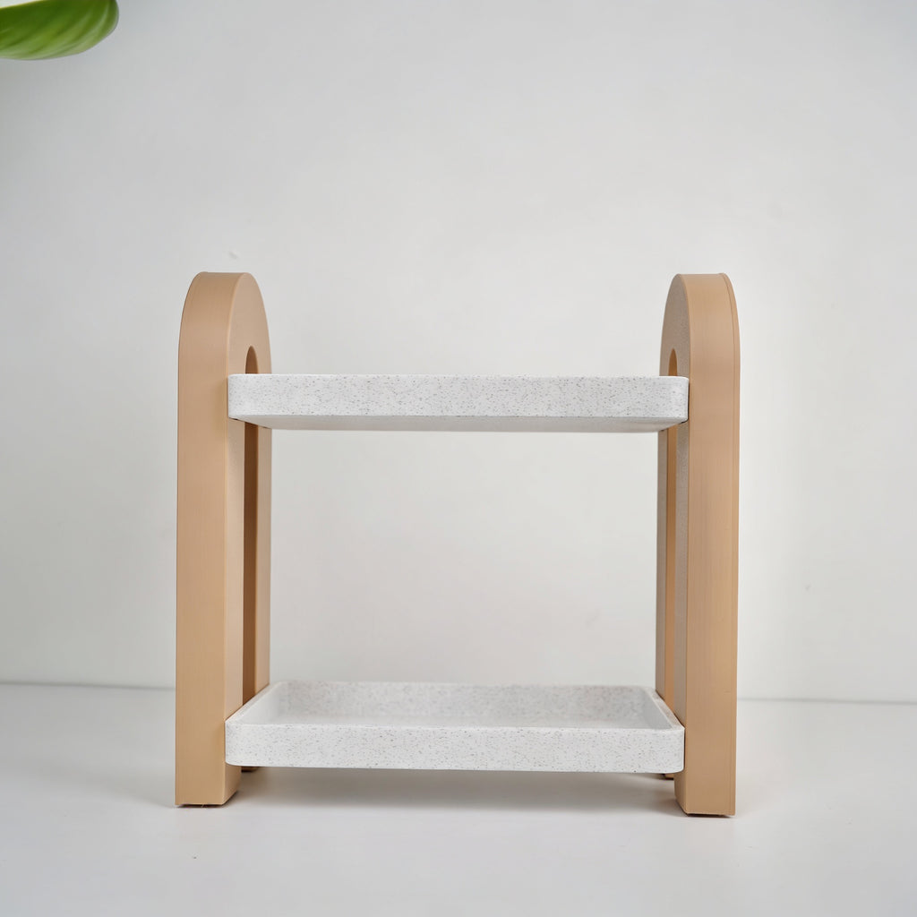 PERFIS – Minimalist 3D Printed Tabletop Perfume Shelf | Modern Organizer for Perfume, Skincare & Everyday Essentials